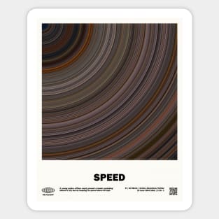 minimal_Speed Abstract Circular  Movie Sticker